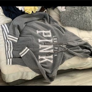 PINK Zip-Ups/jacket/hoodie